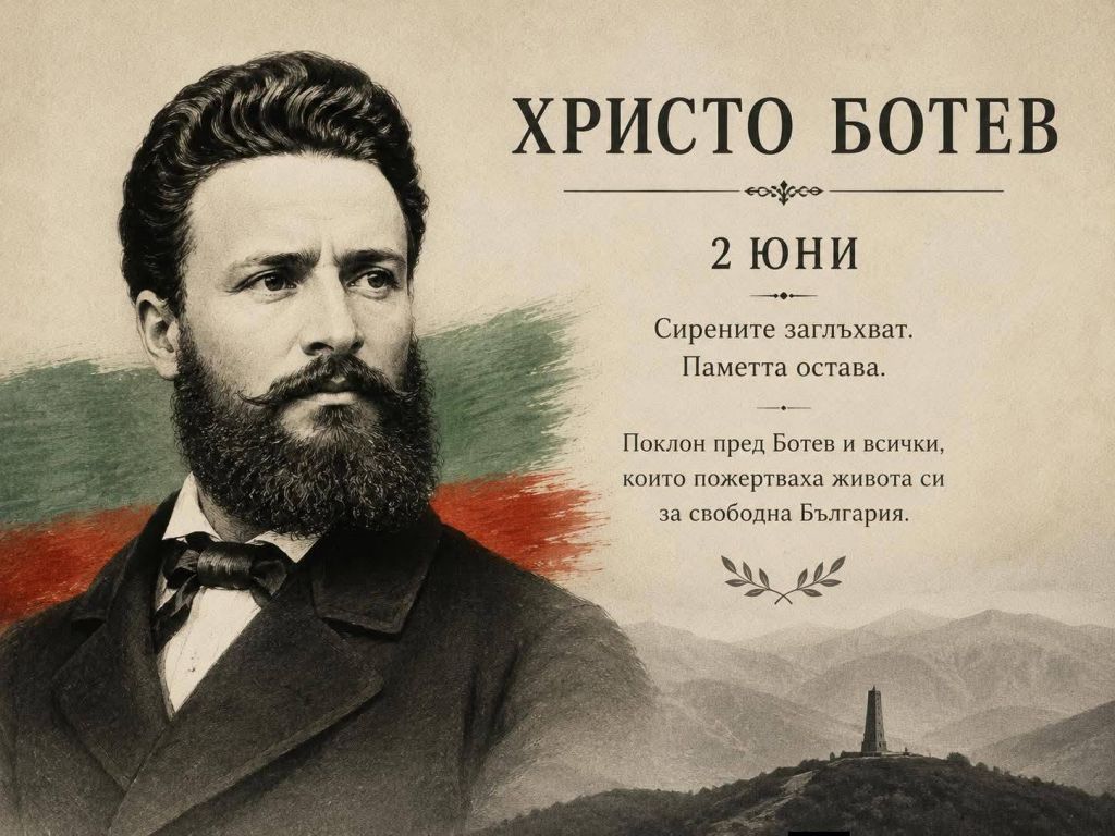 2-ри юни - Денят на Христо Ботев и загиналите за свободата на България - ДГ Веселка - Ивайло